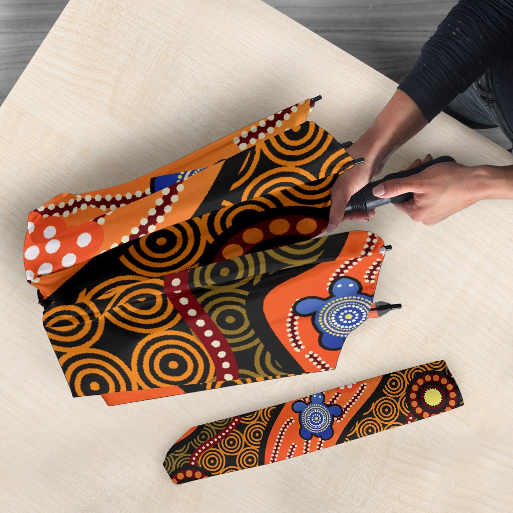 umbrellas-aboriginal-dot-unique-style-turtle