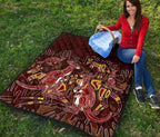 aboriginal-premium-quilt-kangaroo-family-with-hand-art