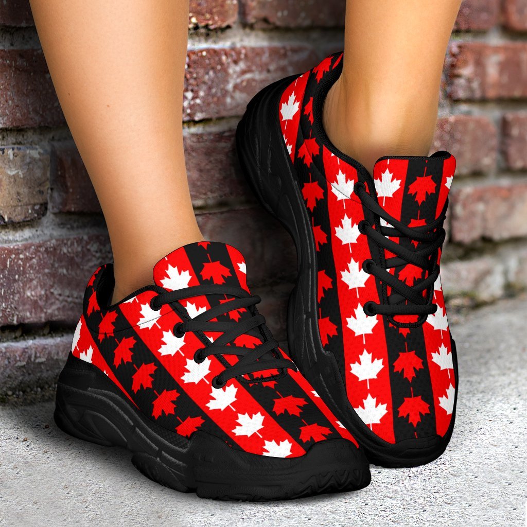 canada-pattern-chunky-sneakers