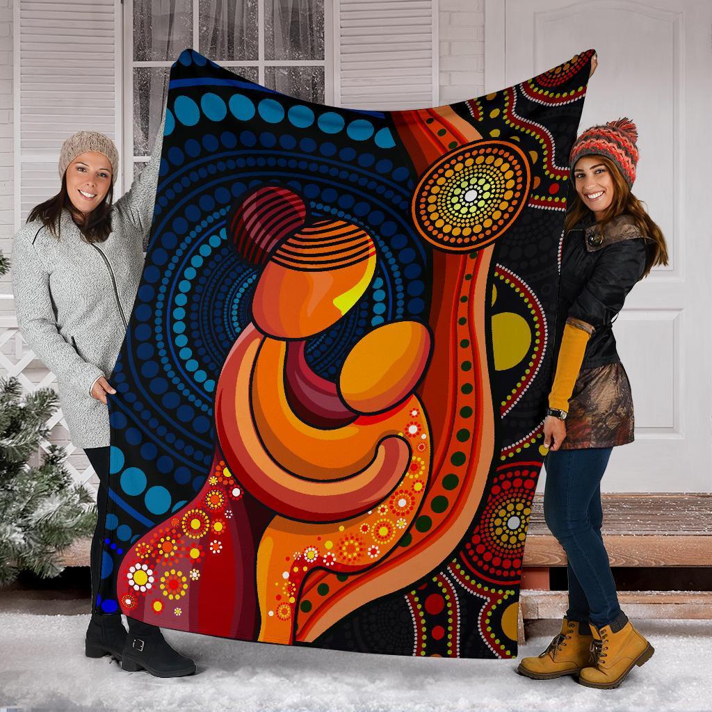 premium-blanket-aboriginal-mother-and-son