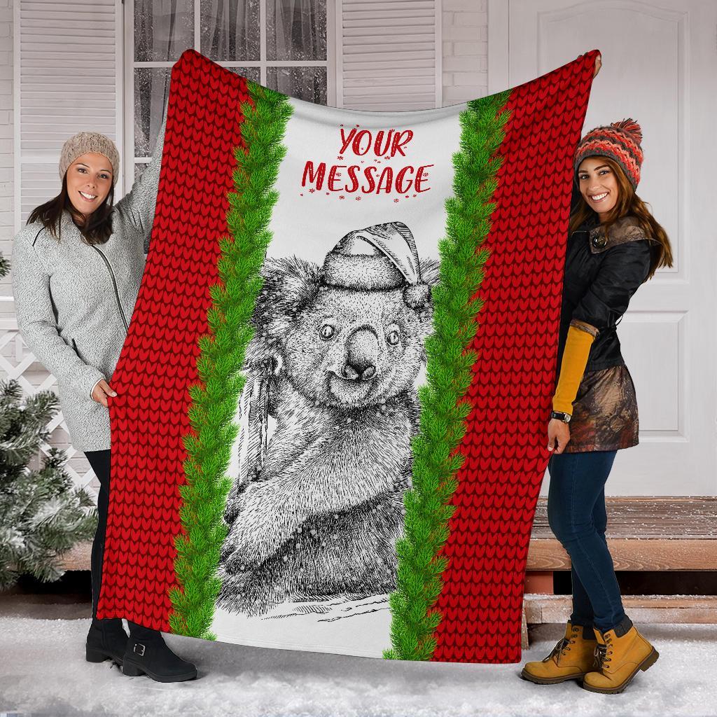 custom-christmas-premium-blanket-merry-christmas-koala