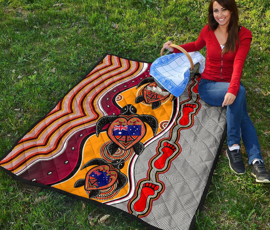 premium-quilt-aboriginal-patterns-quilt-turtle
