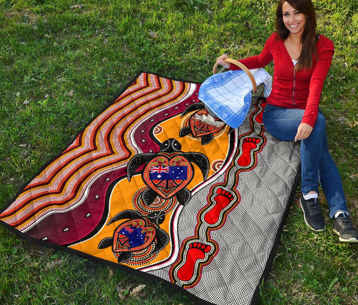 premium-quilt-aboriginal-patterns-quilt-turtle