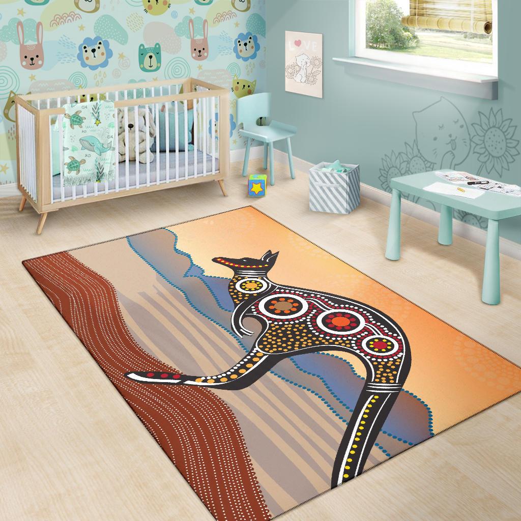 area-rug-kangaroo-rug-aboriginal-dot-painting-ver01