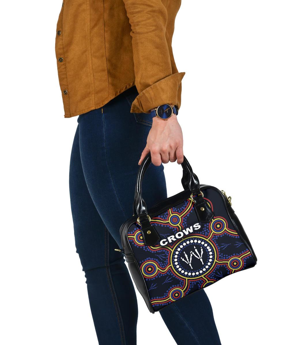 Adelaide Shoulder Handbag Indigenous Crows Footprint - Vibe Hoodie