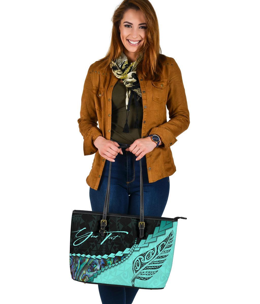 signature-custom-paua-shell-maori-silver-fern-leather-tote-bag-turquoise