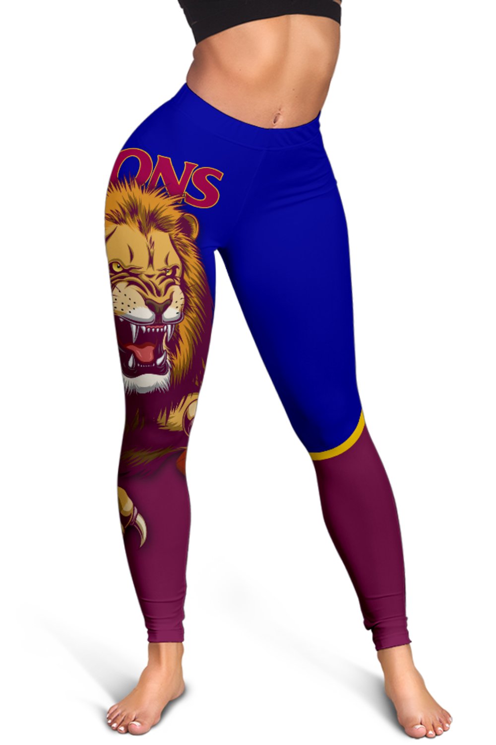brisbane-womens-leggings-lions-three-stripes