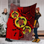 premium-blanket-aboriginal-dot-painting-blanket-turtle