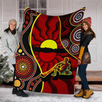 premium-blanket-australia-aboriginal-dots-with-didgeridoo