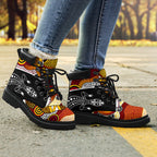 aboriginal-leather-boots-lizard-patterns-boomerang-dot-painting-all-season