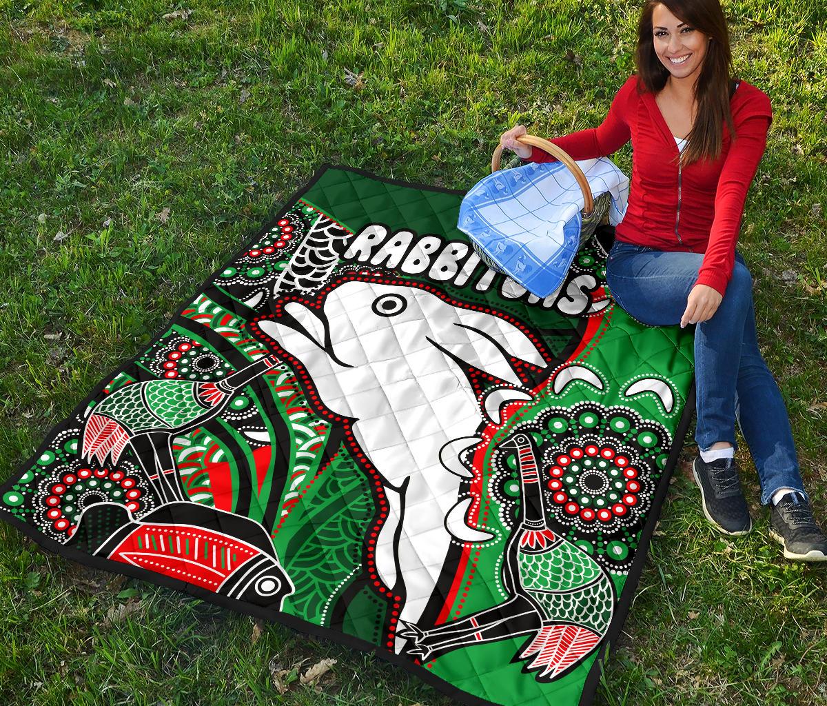 rabbitohs-premium-quilt-indigenous-survival-world