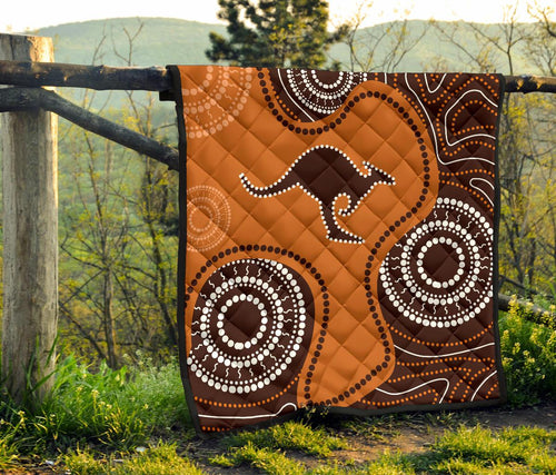 premium-quilts-aboriginal-dot-painting-quilts-kangaroo