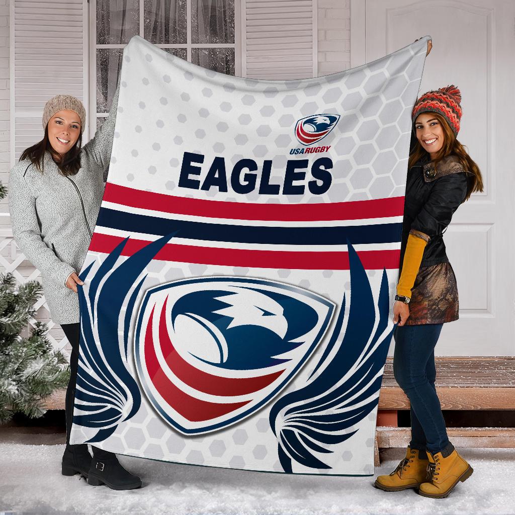 usa-rugby-premium-blanket-eagles-simple-style-white