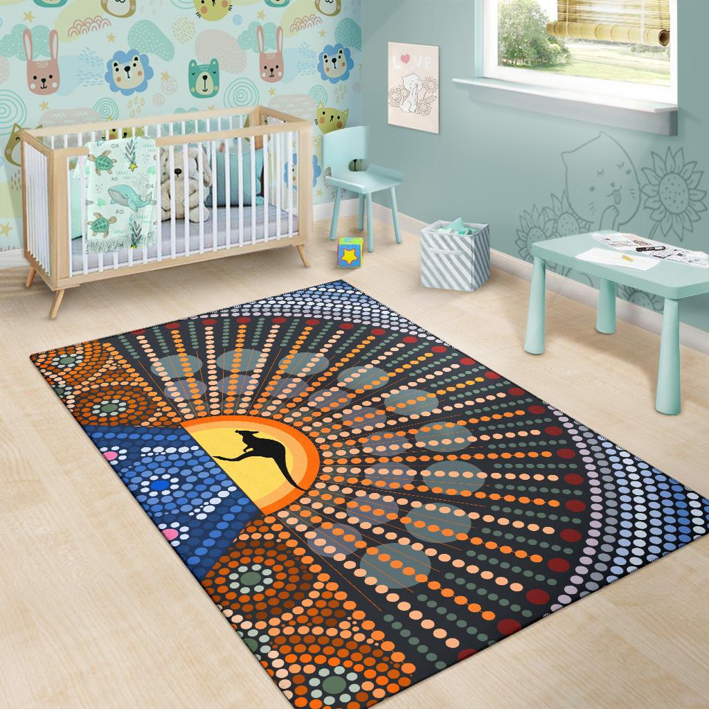 area-rug-aboriginal-dot-painting-rug-kangaroo-ver03