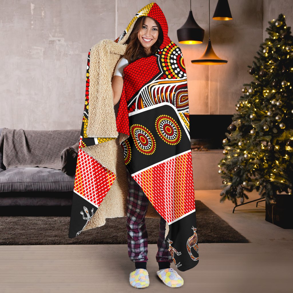 aboriginal-hooded-blanket-kangaroo-dot-painting-patterns
