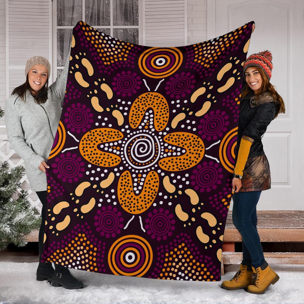 aboriginal-premium-blanket-flowers-dot-panting-art