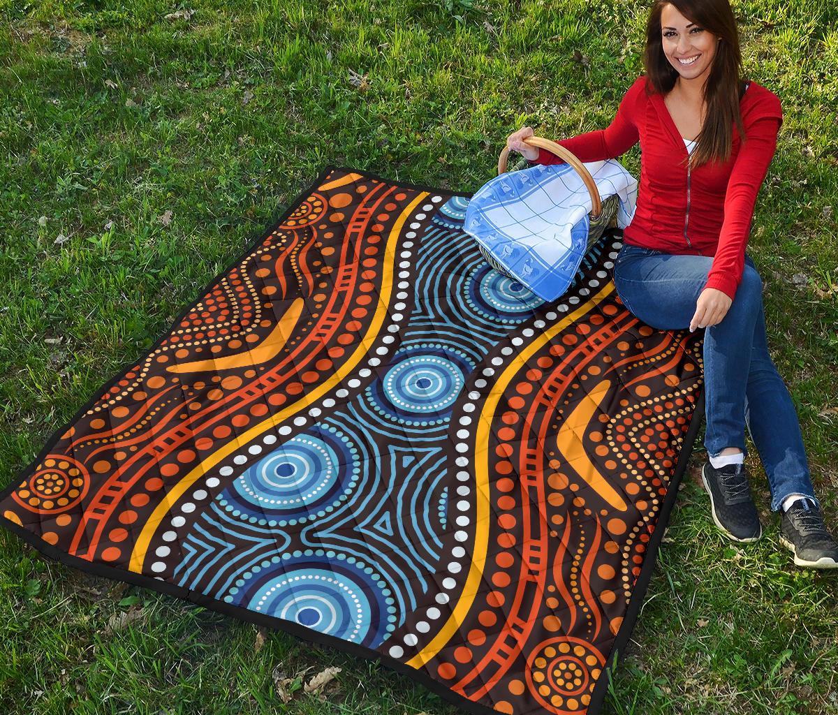 aboriginal-premium-quilt-boomerang-circle-dot-painting-art-ver01
