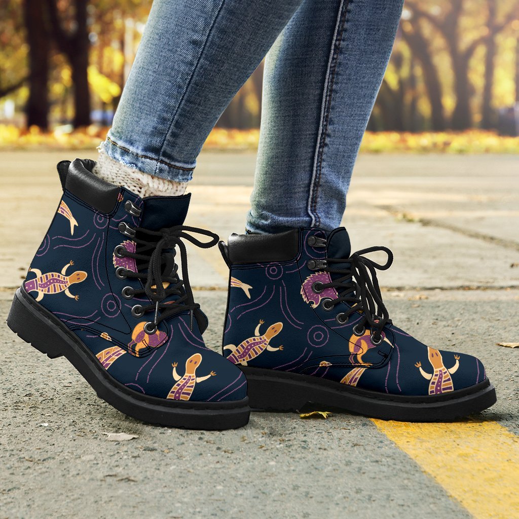 all-season-boots-indigenous-animals-patterns
