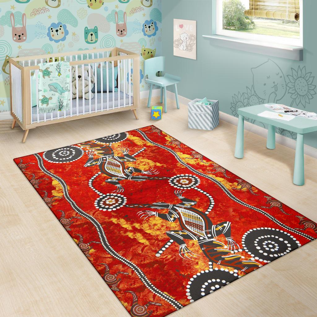 aboriginal-area-rug-crocodile-and