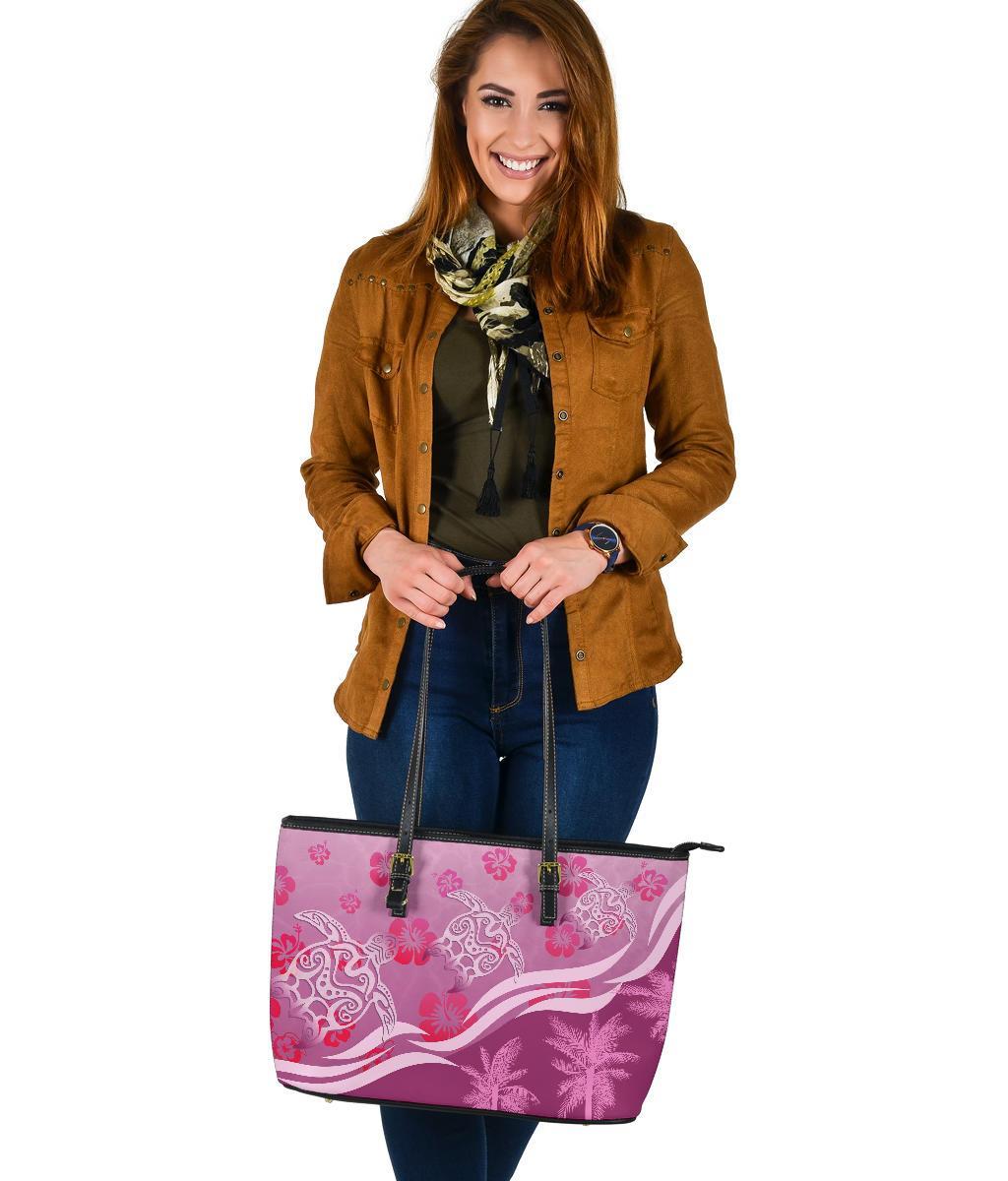 pink-turtle-hibiscus-large-leather-tote