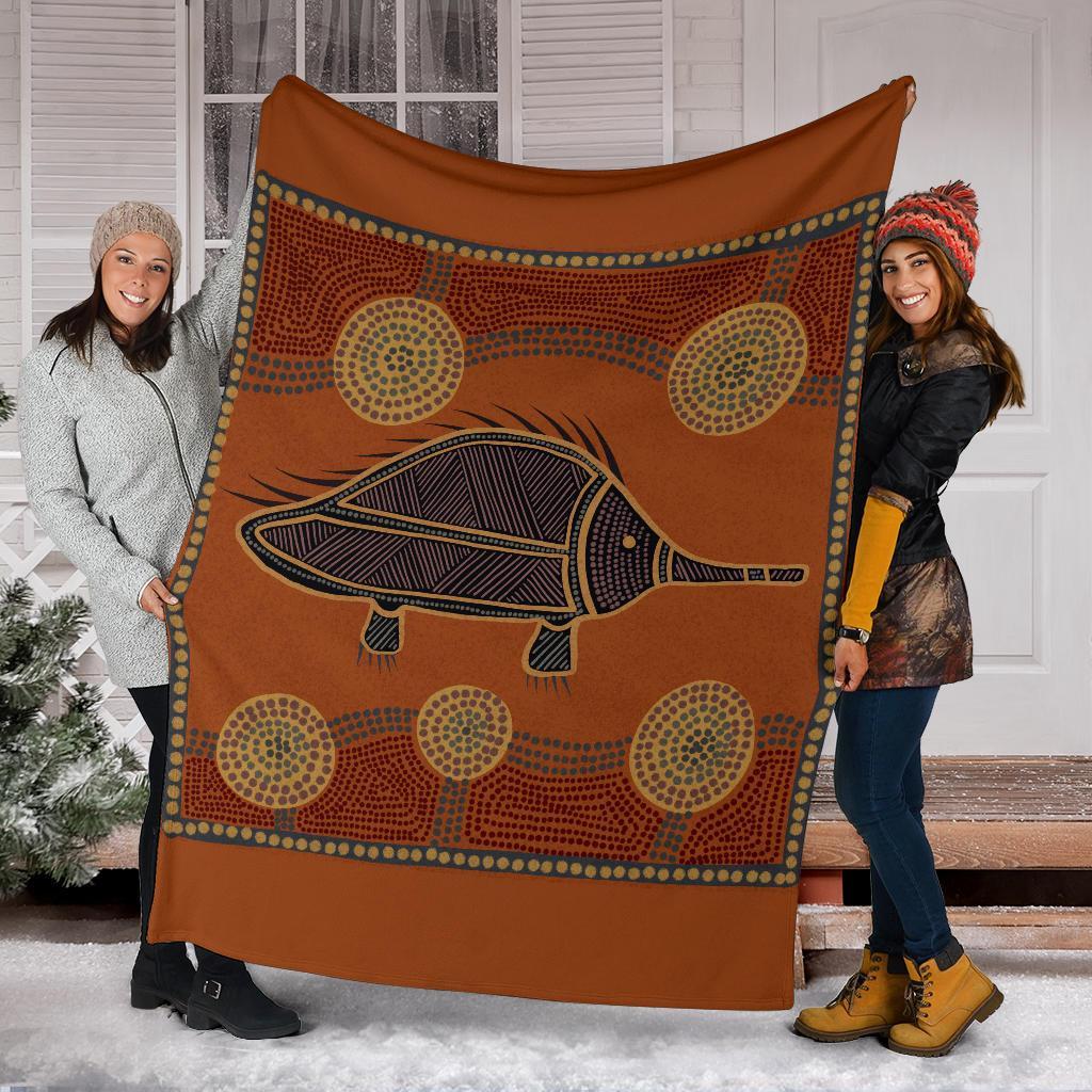 aboriginal-premium-blanket-indigenous-echidna