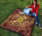 custom-aboriginal-premium-quilt-indigenous-lizard-dot-painting-art