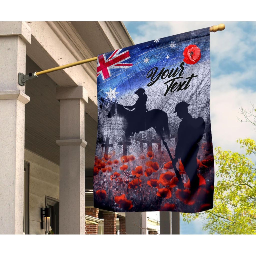 custom-text-anzac-day-flag-lest-we-forget-vintage-poppies