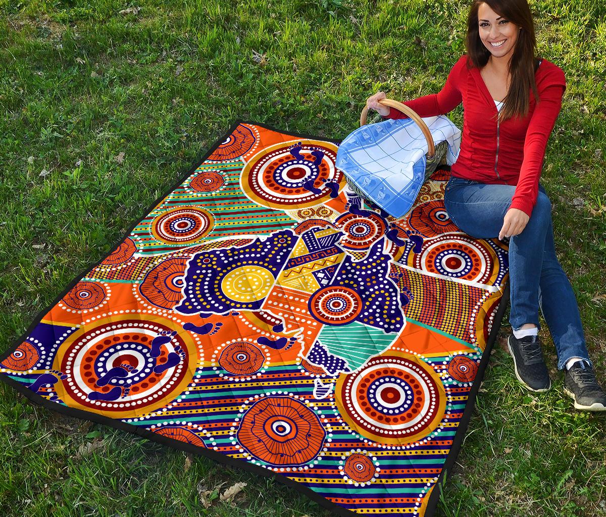aboriginal-premium-quilt-australian-map-dot-painting