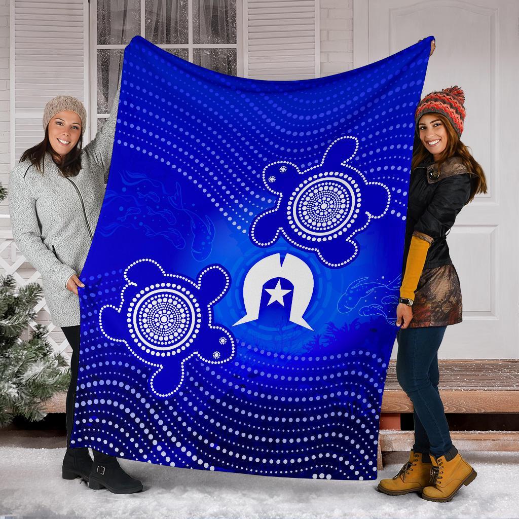 torres-strait-islanders-premium-blanket-torres-symbol-with-turtle