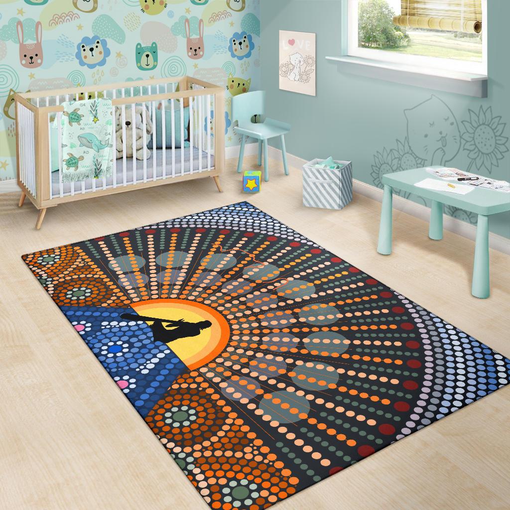 area-rug-didgeridoo-australia-rug-aboriginal-dot-painting