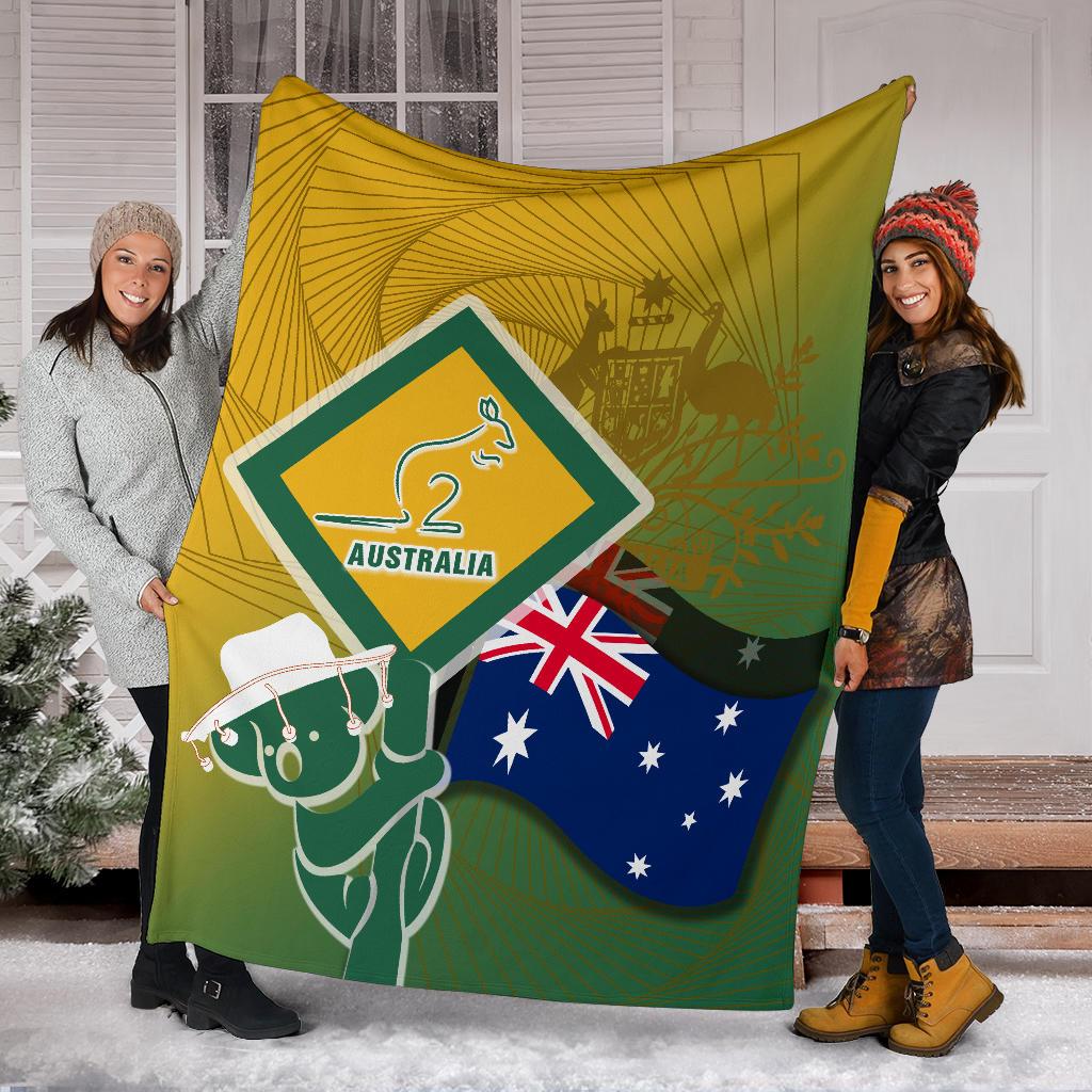 premium-blanket-aus-flag-and-coat-of-arms-blanket-kangaroo-and-koala-sign