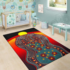 area-rug-aboriginal-sublimation-dot-pattern-style-red