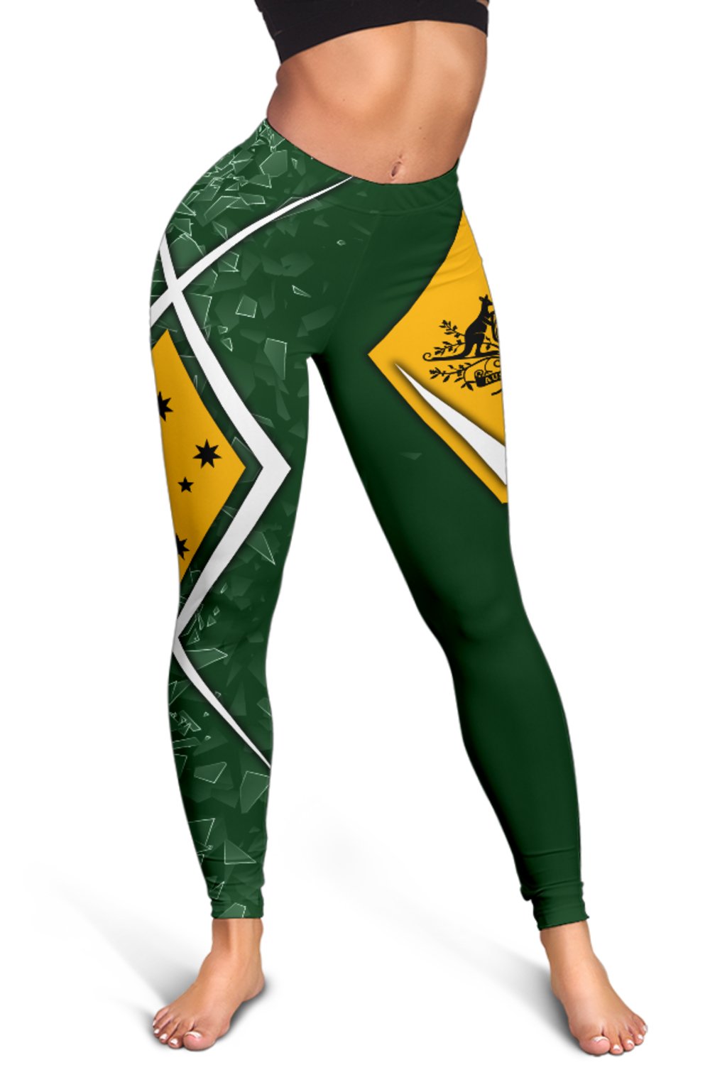 leggings-aussie-flag-green