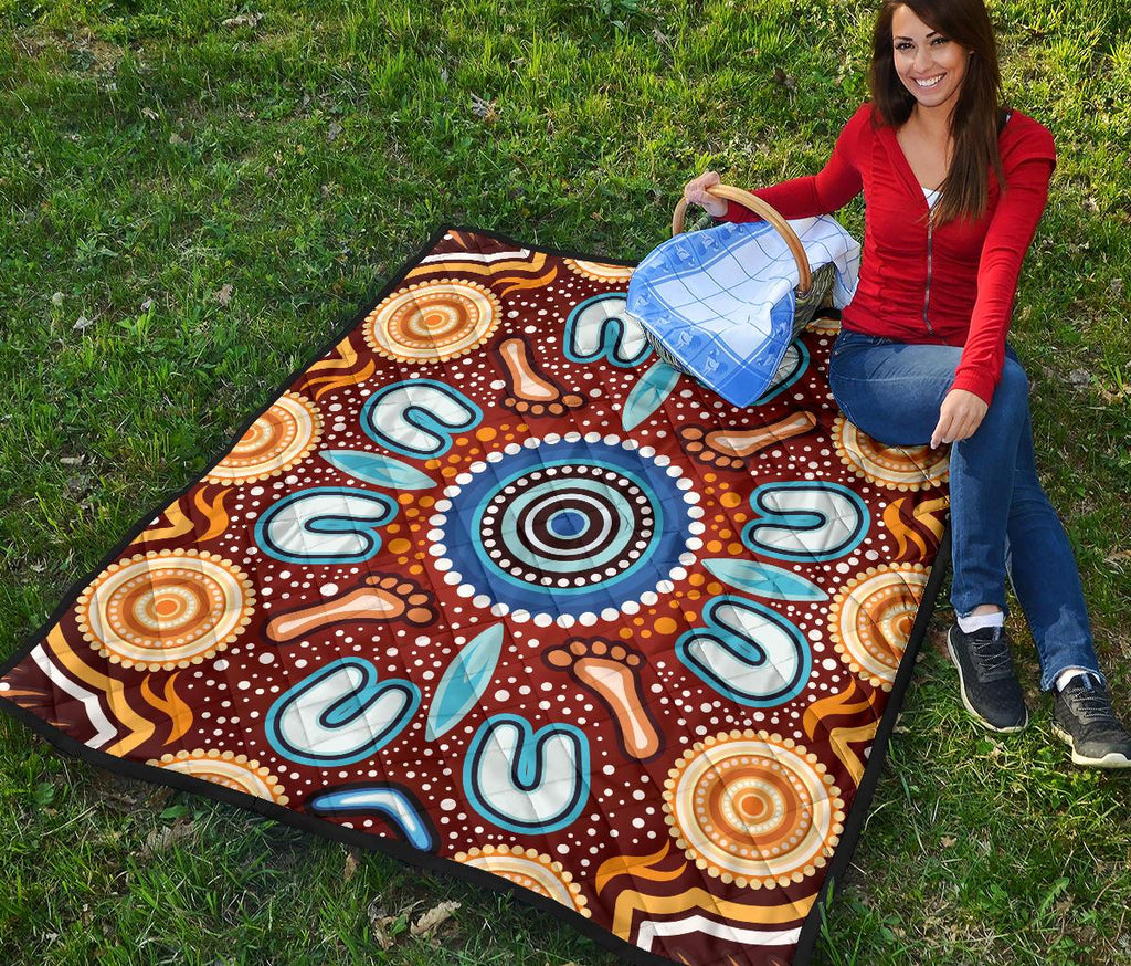 aboriginal-premium-quilt-indigenous-circle-dot-painting-ver02