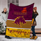 brisbane-broncos-premium-blanket-anzac-day-simple-style-maroon