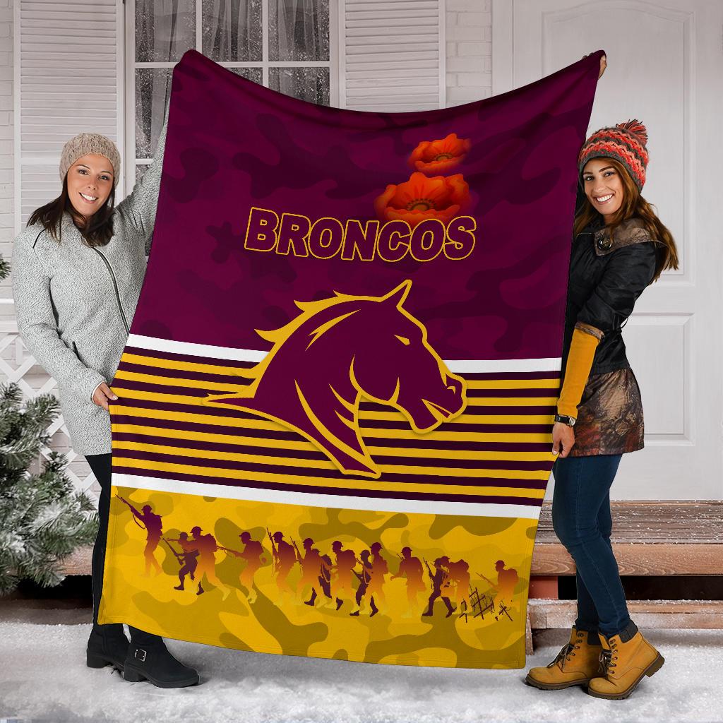 brisbane-broncos-premium-blanket-anzac-day-simple-style-maroon