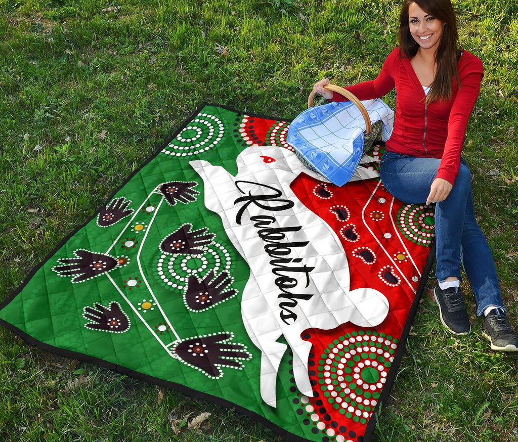 rabbitohs-forever-premium-quilt-indigenous