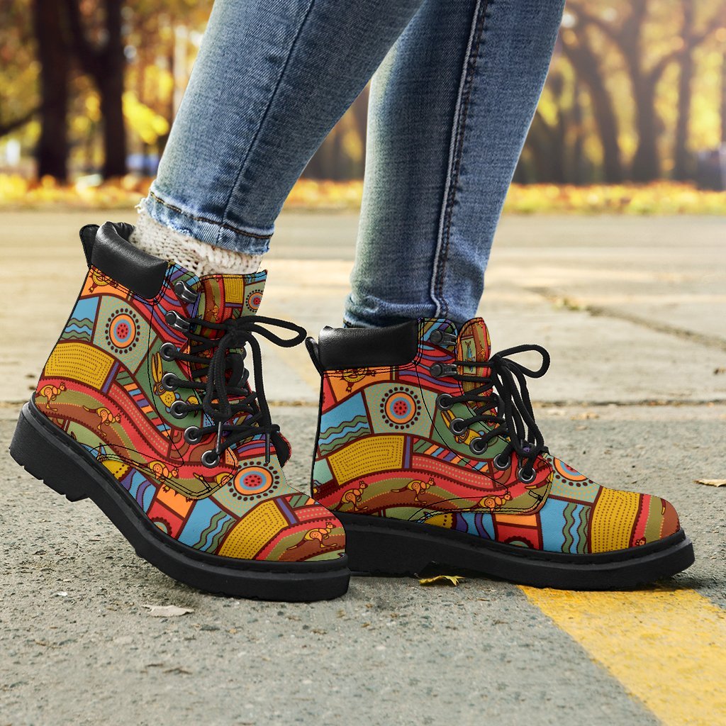 all-season-boots-aboriginal-art-with-animals