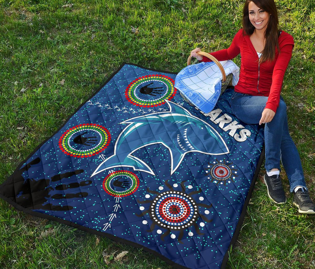 naidoc-sharks-premium-quilt-cronulla-aboriginal-style