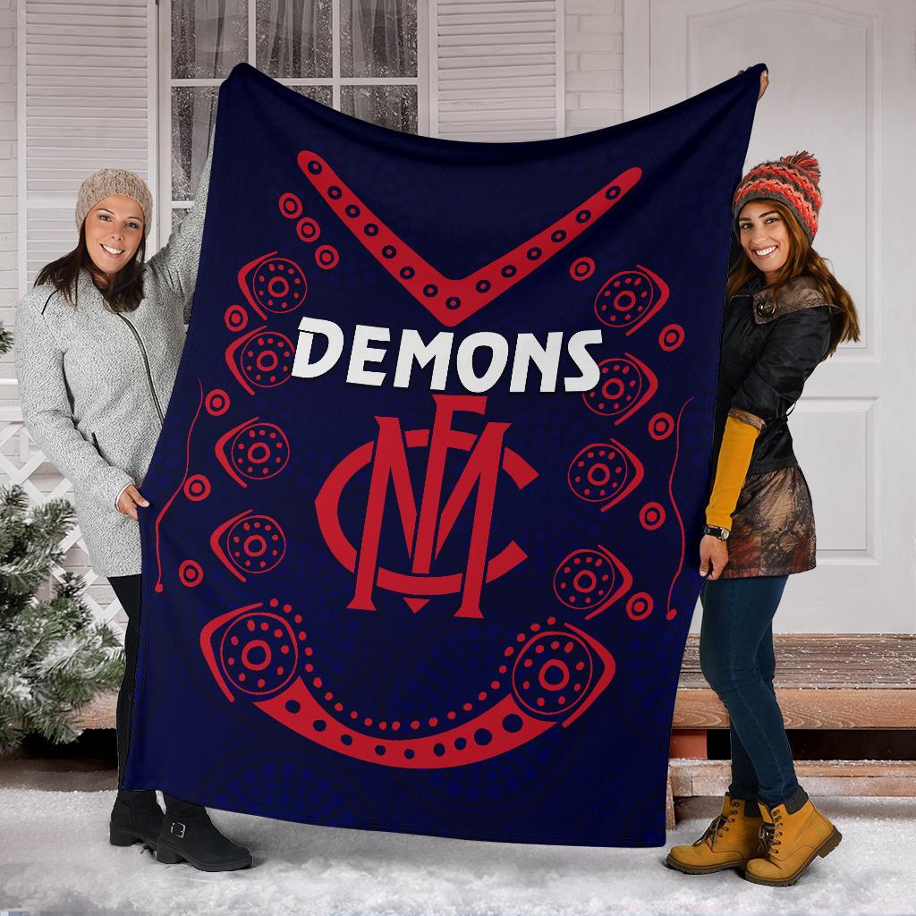 melbourne-demons-indigenous-premium-blanket-football