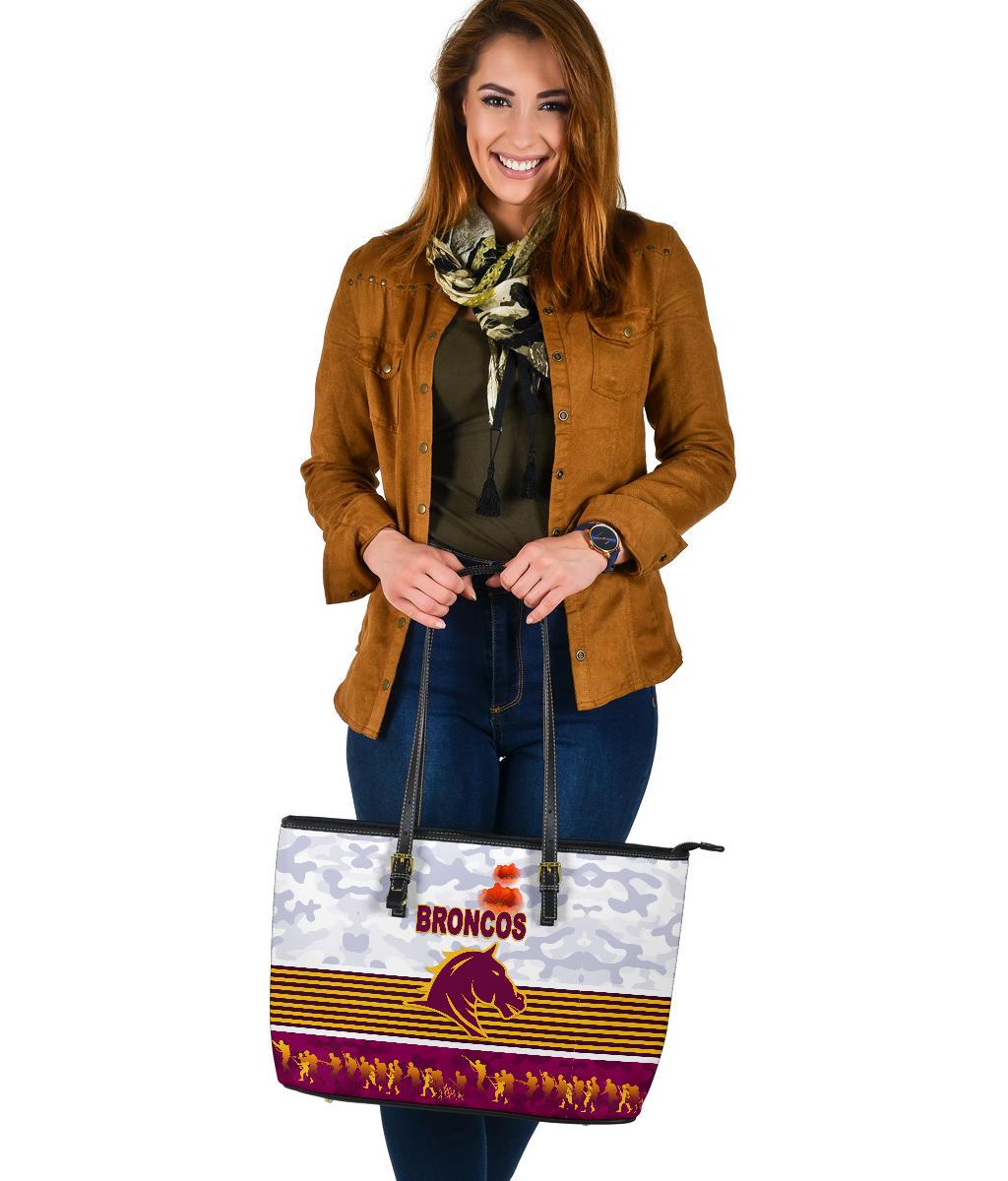 brisbane-broncos-large-leather-tote-anzac-day-simple-style-white