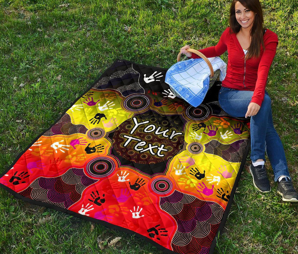 custom-aboriginal-premium-quilt-indigenous-circle-dot-painting-hand-art