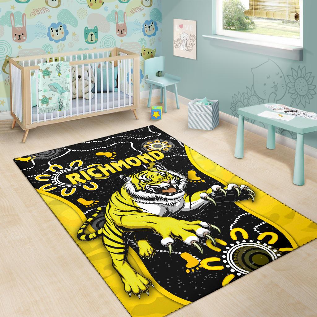 richmond-football-area-rug-tigers-anzac-day-unique-indigenous