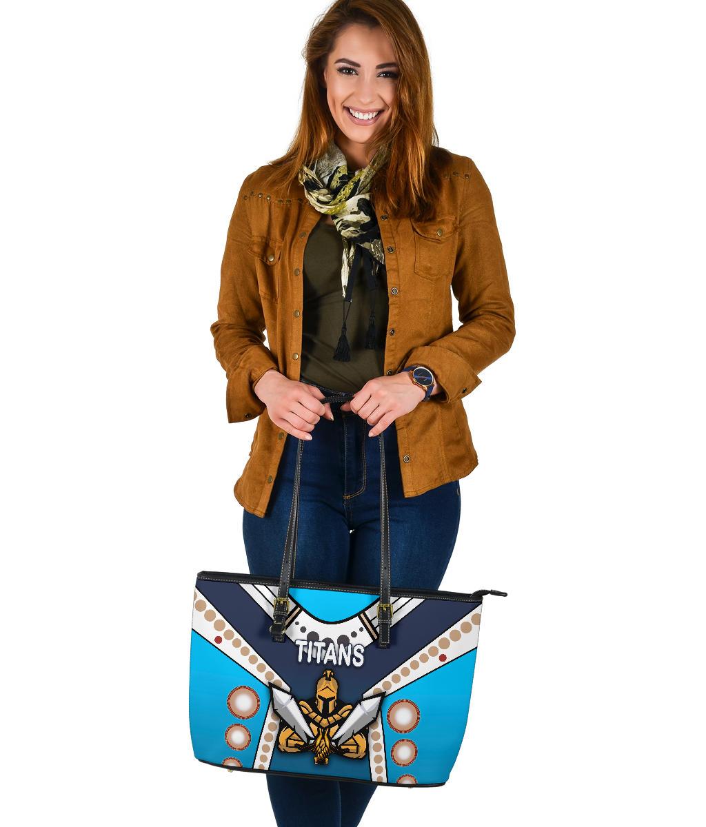 gold-coast-large-leather-tote-titans-gladiator-simple-indigenous