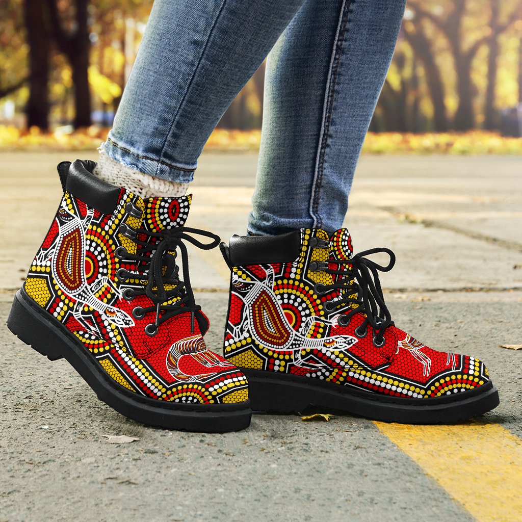 aboriginal-all-season-boots-kangaroo-dot-painting-patterns