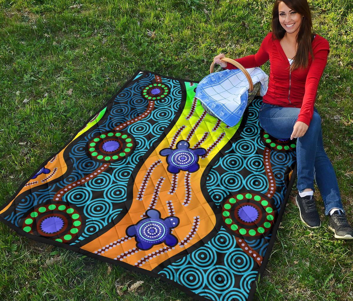 premium-quilt-aboriginal-turtle