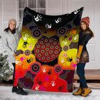 aboriginal-premium-blanket-indigenous-circle-dot-painting-hand-art