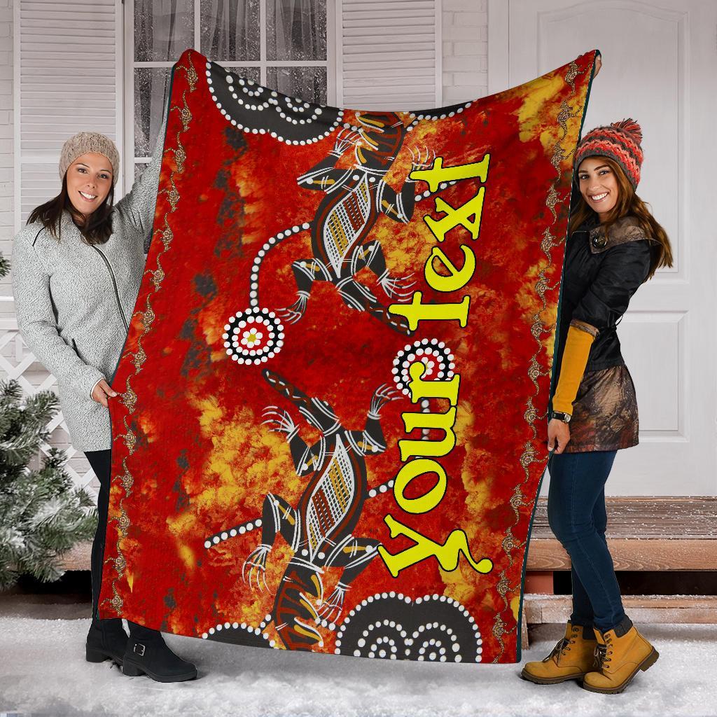 custom-blankets-aboriginal-crocodile-and-kangaroo