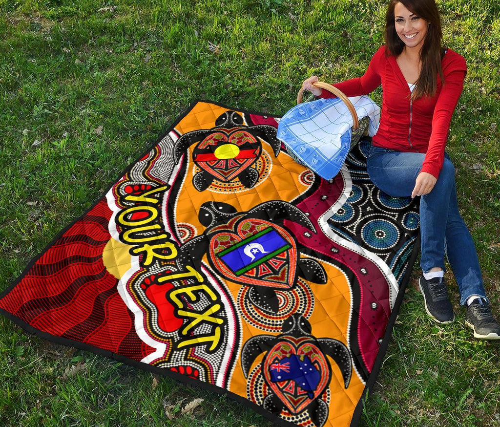 custom-1saustralia-premium-quilt-australia-aboriginal-dots-with-turtle-and-naidoc-flags