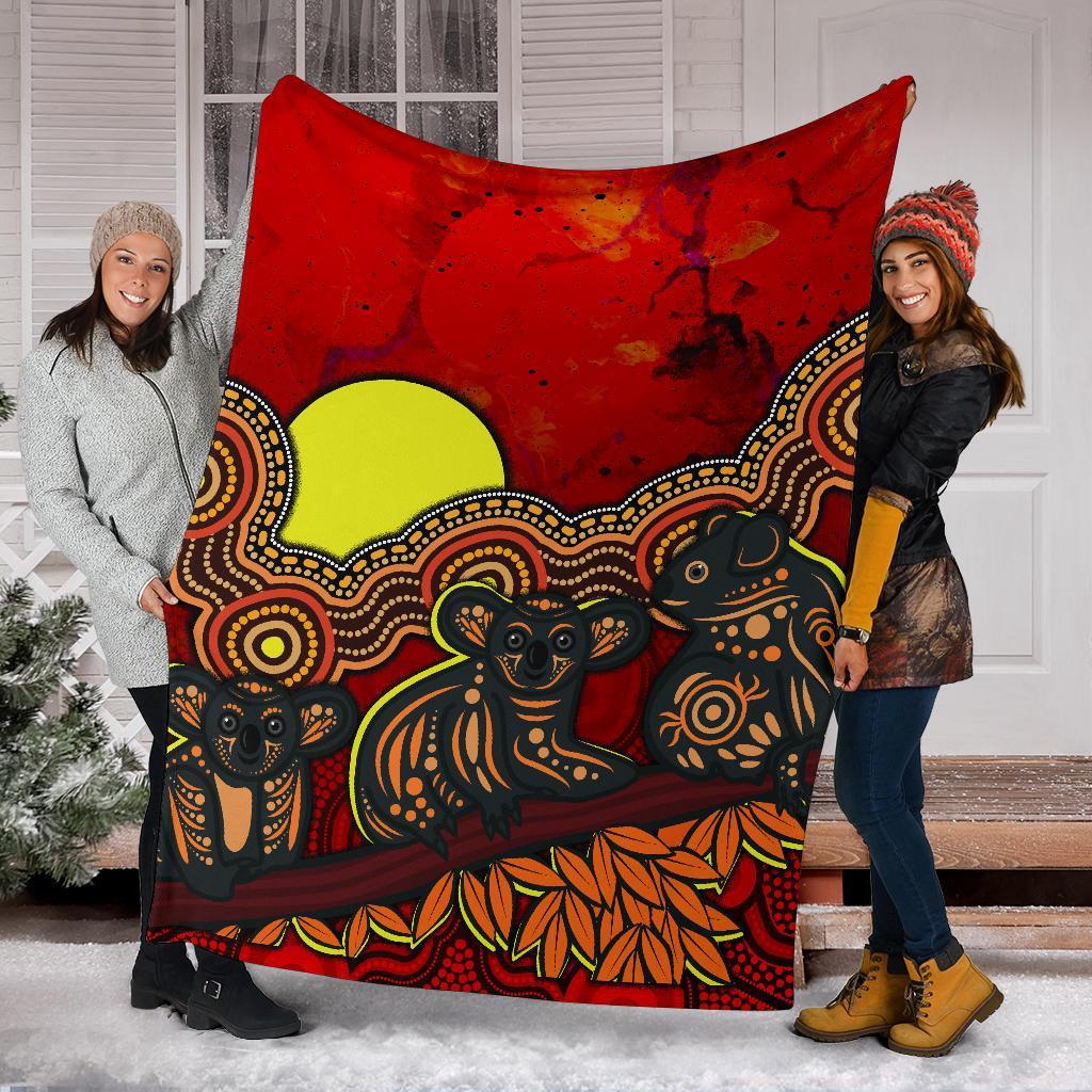 aboriginal-premium-blanket-australian-indigenous-koala